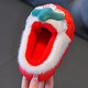 Children's slippers girls winter indoor warm non-slip strawberry fur shoes mother and daughter home indoor baby cotton shoes strawberry-slippers 15.5-24/25 inner length 15.5CM about 2-3 years old