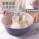 Household washbasin large thickened durable kitten and dog bathing good pet bathing washbasin pink and purple - medium size - 1 piece