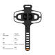 GUBP6 strap mobile phone holder bicycle mountain bike road bike stem navigation silicone hand P6 mobile phone holder black 4.0-6.8 inches available