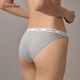 Calvin Klein sous-vêtements [Cadeau chinois de la Saint-Valentin] 25 Spring and Summer Women's CK Jacquard Taist Cotton Bikini Briefs D1618O P7A-COCOUT BLUE GRY 1 BRIPE M M