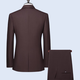 Septwolves Jacket Expert Light Luxury Suit Men's Autumn and Winter One Button Single Slit Two-piece Wedding Banquet Sheep Wool Suit Suit Dark Red L 175 120-135Jin Jin is equal to 0.5 kg