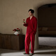 Shaqian New Red Couple Pajamas 2025 Spring and Autumn Soft Cotton Women's Wedding Home Clothes Newly Married Zodiac Year Men's Suit