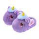 Children's cotton slippers winter 2025 new girls unicorn cute princess home warm parent-child furry shoes purple-slippers 14.5-22/23 inner length 14.5CM about 1-2 years old