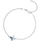 Saturday Fortune PT950 enamel butterfly platinum bracelet B0710964 approximately 1.78g 16+3cm birthday gift