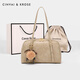 Cinvaikrose Retro Bowling Sac féminin 2025 Nouveau sac d'oreiller haut de gamme sac à main sac à main le sac d'anniversaire de sac féminin kaki [cadeaux à la petite amie, à la femme et aux filles]