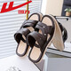 HUILI Sandals Men's Summer à l'extérieur porte des conducteurs pour conduire des sandales de plage décontractées pour les hommes et les sandales de plage décontractées pour hommes de l'usage et de l'usure 3880-1 (marron) 44 (taille est petite et recommandée pour prendre une taille plus grande)