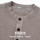 Hodo Light Luxury Cashmere & High-end Wool Autumn and Winter Cashmere Sweater Men's Warm Henley Neck Sweater Bottoming Top