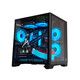 玩嘉 孤勇者MINI白电脑机箱台式机MATX海景房240一体水冷全侧透ITX桌面 孤勇者MINI黑
