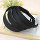 Diy handmade hairpin production material hair accessories headband black all-inclusive cloth hairband simple fabric wide hairband black 2.0CM black