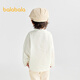 Balabala shopping mall same style baby long-sleeved shirt boys shirt autumn new top fashion off-white 10302 90