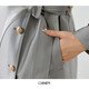 Ehangy Luxury High Grain-Long-Long-Longat Coat For Women 2025 Primavera y otoño Nuevo abrigo de moda de alta gama gris l gris