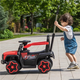 Zhouzhou Che's new children's electric car four-wheeled off-road vehicle remote control child baby toy car men and women can sit and recharge China red electric + remote control + push handle + awning