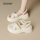 Zhuosini semelle douce Sandales Sandales Chaussures pour femmes confortables à porter à l'extérieur 2025 Nouvelle-une longueur d'une longueur de courroie de la courroie de la courroie