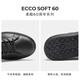 ECCO's 25th Autumn New Cowhide Light Luxury Classic Casual Sneakers Rouku 60th Anniversary 525464 Black 41