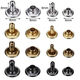 Fengxi DIY metal copper double-sided rivets, mother-in-law rivets, rivets, rivets, ding decoration, leather bags, shoe and hat accessories, buttons, gun black, 20 sets, 6mm (can be riveted up to 3mm thick)