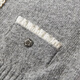 Xiangying Xiaoxiangfeng gray knitted suit skirt for women 2025 winter new style including wool cardigan miu series two-piece set light gray L