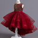 Vestido de cola hinchada de verano de la princesa Ye Yu 3-14 años