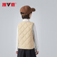 Yalu children's clothing children's velvet vest for boys and girls with warm waistcoat inside parent-child autumn and winter new style khaki 150