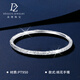 Duozun pt950 genuine platinum bracelet for women, platinum three-dimensional peach blossom solid bracelet, new Chinese Valentine's Day gift for girlfriend, inner diameter 50mm, weight 32-33g, thickness about 3.8mm