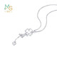 Chow Sang Sang Pt950 platinum Love Decode four-leaf clover platinum pendant without plain gold necklace 51086P pricing