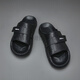 KLWP Hong Kong Luxury High-Ghd Brand Men's Shoes Summer Casual Sapersons Slippers Toe Toe Cow Whide se puede usar fuera de versátil e informal 39 VERDAD 39