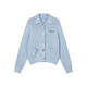 
UOOYAA/Wuya 2025 Autumn New Fun Button Retro Wool Cardigan Blue M