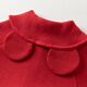 David Bella (Dave/Bella) Falda infantil 2025 Invierno NUEVO Estilo Niñas más Velvet Mesh Skirt Baby Girl Falda para niños Vestido de suéter para niños Rojo [lugar] 80 cm (altura recomendada 73-80 cm)