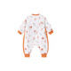YEEHOO baby sleeping bag thick quilted bamboo cotton antibacterial anti-cold split-leg children's sleeping bag autumn and winter empty mountain autumn *L size