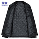 ROMON jacket men's winter business casual lapel cotton clothes cadre executive jacket men MK73 black cotton XL