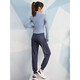 Vanstic Yoga Suit New Sports Sports Loose Fairney Suit de fitness Professionnel Tempérament de mode haut de gamme Spring et automne Suit de course d'automne léger Purple + Gris Blue Three-Pice Set TC11976 S