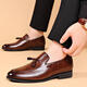 Cartelo Crocodile (Cartelo) Matte Suit Mate Shoule Men's Leather Shops Flat Groom's Bright Formal Wear Jóvenes Potaciones de boda casuales zapatos de boda de primavera y otoño 9923 Matte Black 39