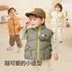 Balabala Children's Clothing Children's Down Vest Girls and Boys Jacket New 2025 Autumn and Winter Baby Top Clothes Warm Down Jacket Brown Crocodile-White Duck Down-85% Down 90 Filling Capacity 31g
