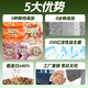 Hewu cat food trial full price grain-free adult cat and kitten freeze-dried cat food cat food cat staple food 40Jin Jin equals 0.5kg affordable pet Xiaodong style luxury 10 pieces half freeze-dried half food - 1lb_5Jin Jin equals 0.5kg pack affordable pack