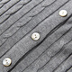 Xiangying College Style Miu Gray Knitted Cardigan Women's 2026 Spring New Cable Lapel Fake Two-piece Sweater Light Gray M 160/84A/95-110Jin Jin equals 0.5 kg