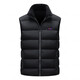 Ji Luosen Intelligent Heating Clothing Autumn and Winter Rechargeable Heated Thermostatic Vest Outdoor Cycling Electric Heated Vest Vest Jacket Men Black Single Clothes Without Power Bank 5XL Recommended 200-230Jin Jin is equal to 0.5 kg