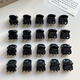 Jiaoxuefei black small hair clip hairpins 20 broken hairpins bangs clip top clip small clip hairpin hairpin headdress