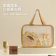 Toiletries bag waterproof portable transparent new cosmetic bag wet and dry separation bath bag swimming storage bag women travel yellow large thickened cartoon cute portable toiletry bag