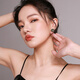 Yalundi French unique small earrings women's ear buckle metal earrings women's niche silver earrings 2025 new hot style high-end