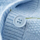 Inman pastoral chaqueta de suéter bordado tridimensional 2025 otoño suave y cómodo cárdigan de punto a cuadros casual azul claro s