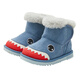 Carter Rabbit Children's Snow Boots Cotton Boots Thickened Boys' Fur Shoes Plus Velvet Boots Winter Girls' Cotton Shoes Blue Shark 25 Inner Length 15.5cm Foot Length 14.3-14.9cm