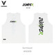 VEIDOORN vest surpass shooting suit T-shirt men's American summer breathable basketball training sports running sleeveless round neck vest V Glacier White XL
