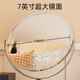 Internet celebrity desktop double-sided rotatable round makeup mirror bedroom simple desktop high-definition flip dressing table magnifying mirror short model - bright silver flat + triple magnification