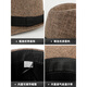 SOMUBAY middle-aged and elderly father's hat autumn and winter grandpa and old man high-end spring and autumn hat British retro short-brimmed gentleman's hat three-piece set-four seasons black hat + scarf + gloves M (56-58cm)