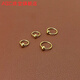 ABC old phoenix color simple beanie earrings ear bone nails women's ear bone hoop earrings ins style beanie circle gold 8+10mm one pair each
