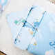 Pure cotton removable and washable children's sleeping bag anti-kicking quilt artifact baby baby sleeping big children autumn and winter plus velvet Dream Elephant soft and waxy texture 80X150cm light sleeping bag cover
