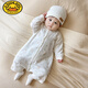 G.DUCKKIDS baby clothes spring and autumn sleeping bag children winter anti-kick quilt warm pajamas male and female baby quilted one-piece pajamas dandelion warm thin cotton sleeping bag 80 recommended 8-12 months