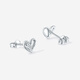 Saturday Fu PT950 platinum earrings for women platinum love earrings birthday gift B0920926 about 1.48g one pair