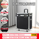 Pupan Aluminum Alloy Hardware Toolbox Instruments and Equipment Universal Wheel Trolley Box Accessories Large Protective Aviation Storage Box Small Black Trolley Aviation Case