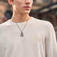 
Mr. Bu Bu English alphabet printed cotton knitted 2025 autumn trendy inner strap long sleeve men BT11976 Ivory white M _170
