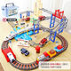 Shantou Lincun Fenming Small Train Track Toy Electric Large Locomotive Model Children's Boy Toy 3 Years Old Sound and Light Track-Urban Industrial Track Gift Box Battery Version Electric Train 1 Car